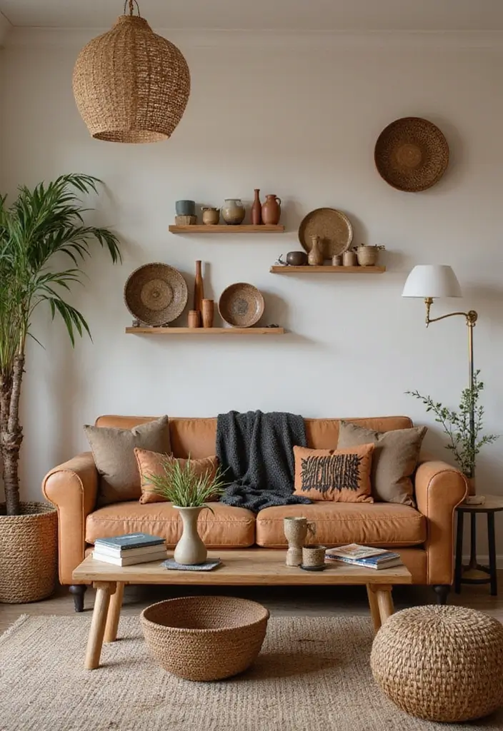 27 Chalet Living Room Ideas That Feel Cozy and Mountain Inspired - 14. Handcrafted Decor Elements