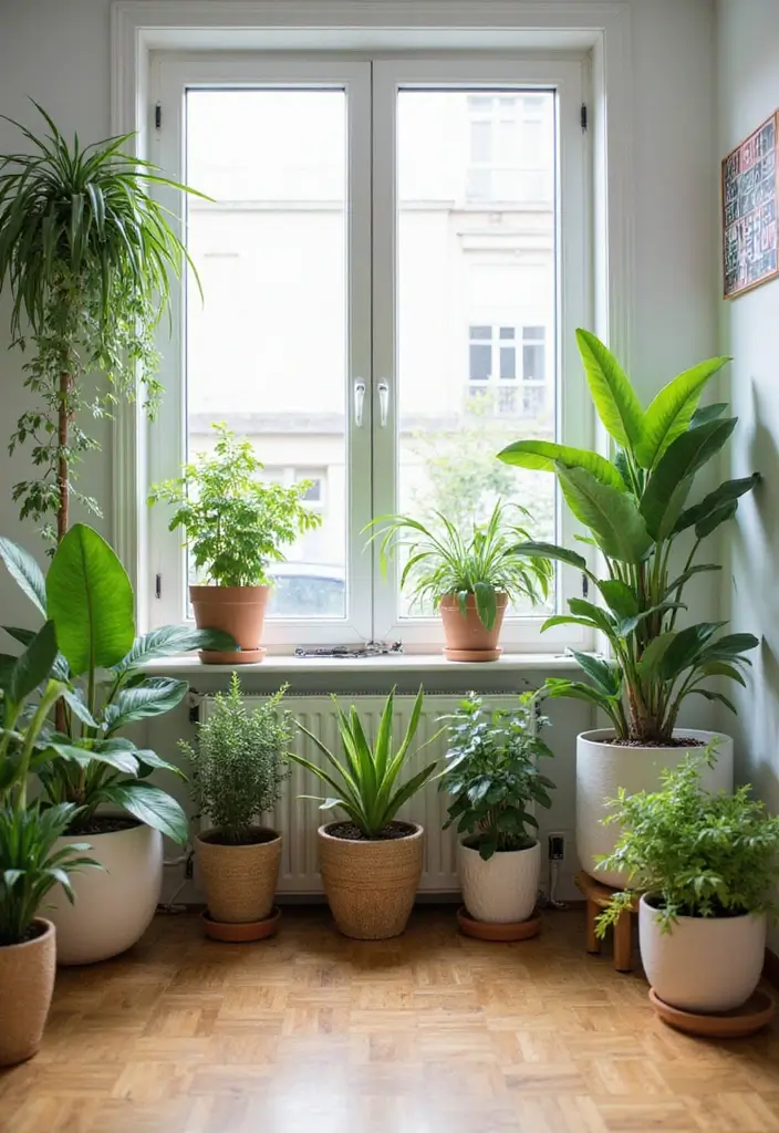 27 Feminine Living Room Decor Ideas That Feel Soft and Modern - 8. Indoor Plants