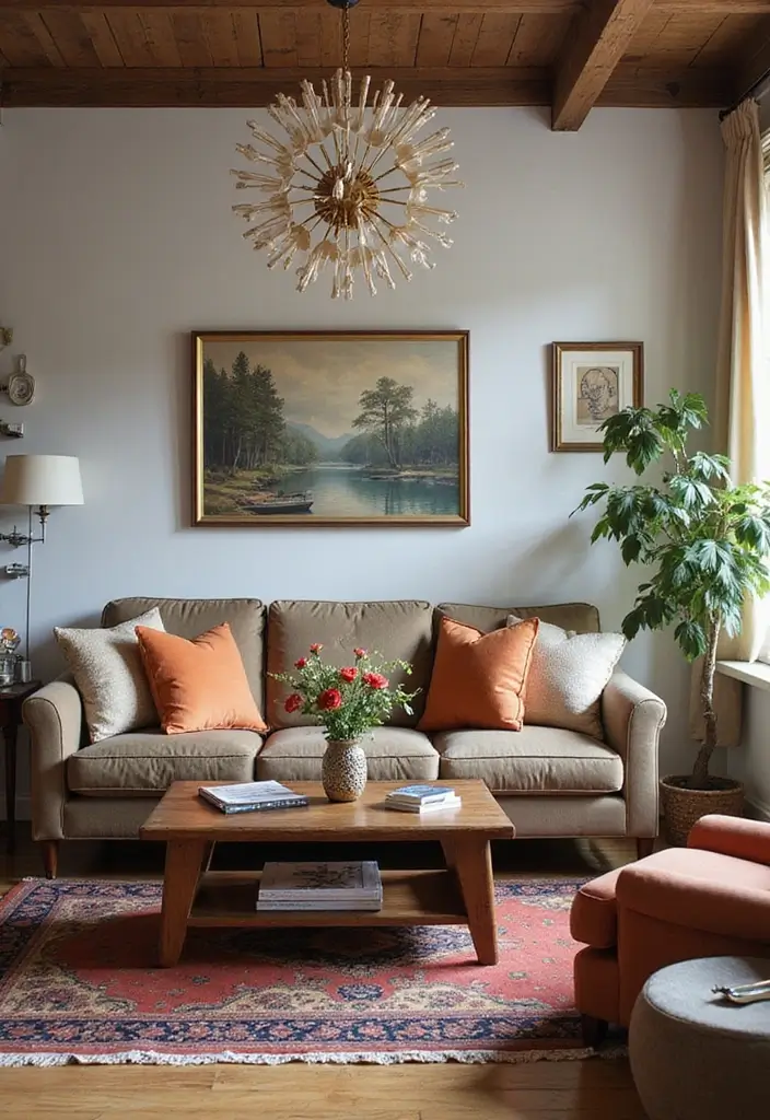 27 Living Room Essentials Ideas That Every Home Needs - 10. Vintage Finds