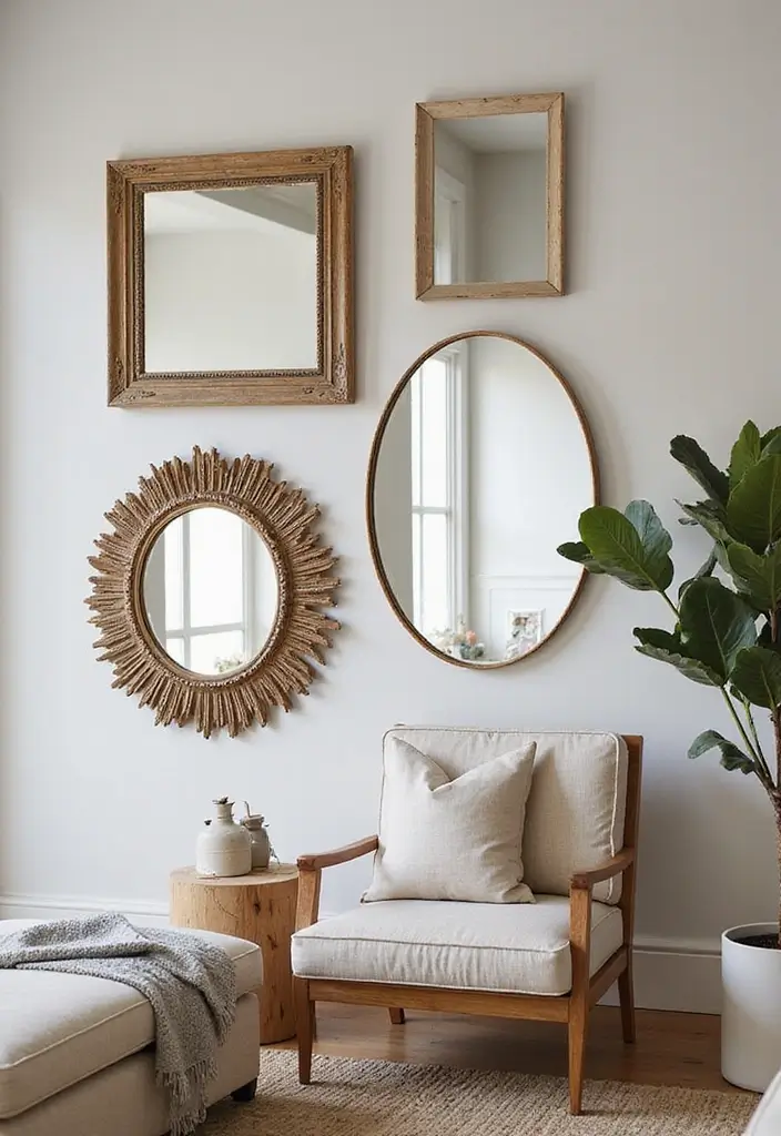 27 Living Room Essentials Ideas That Every Home Needs - 16. Decorative Mirrors