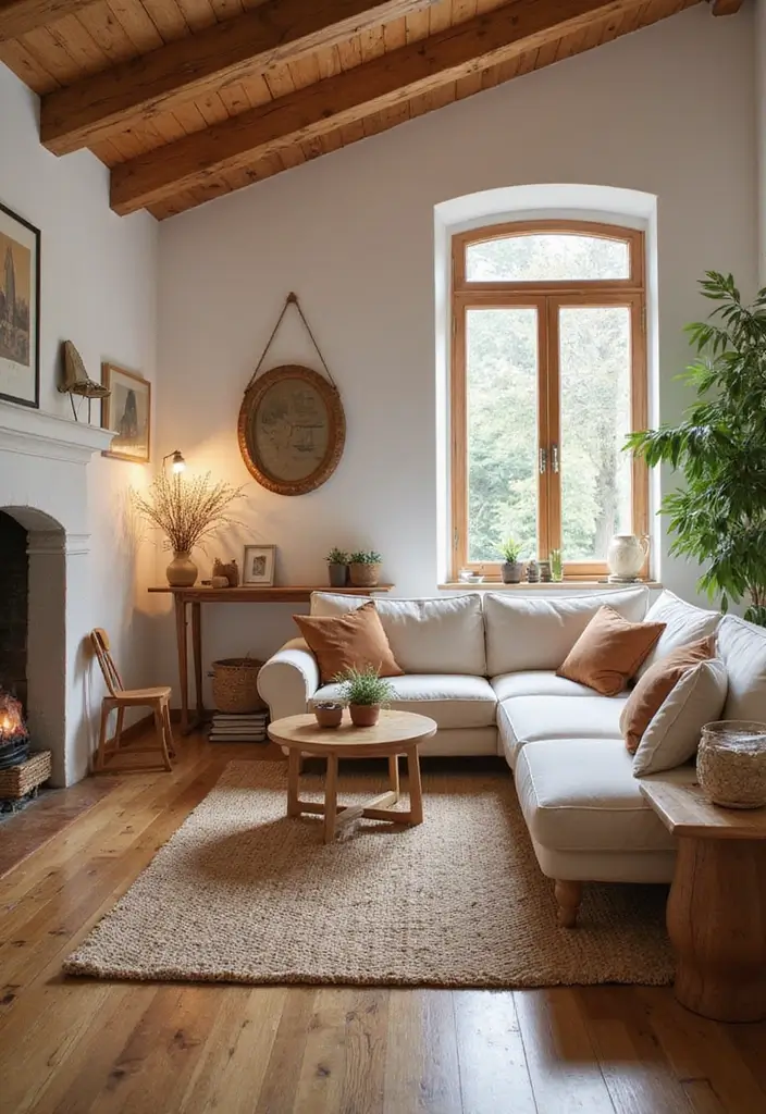 27 Living Room Essentials Ideas That Every Home Needs - 18. Warm Wooden Accents