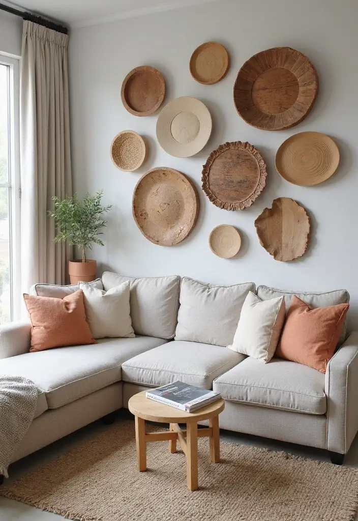 27 Living Room Essentials Ideas That Every Home Needs - 19. Unique Wall Art