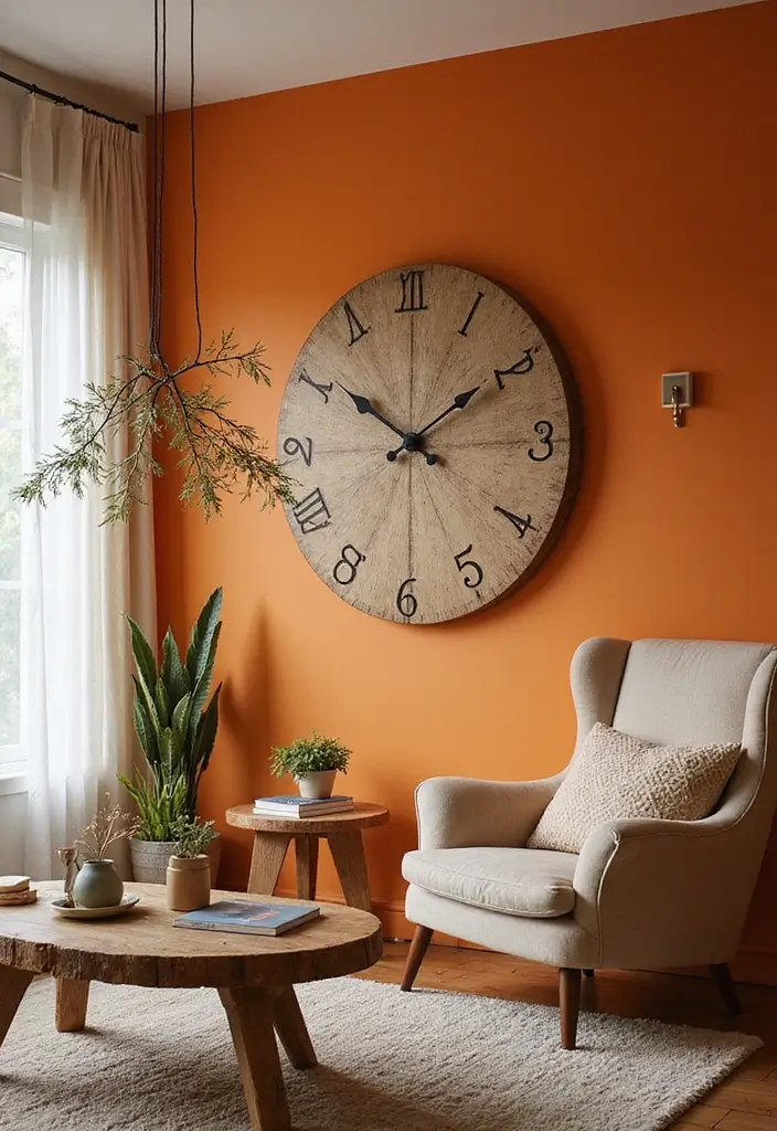 27 Living Room Essentials Ideas That Every Home Needs - 22. Statement Clocks
