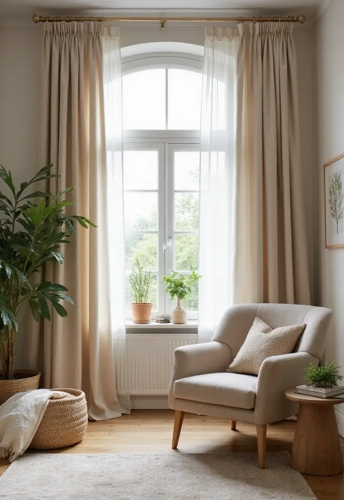 27 Living Room Essentials Ideas That Every Home Needs - 23. Sustainable Curtains
