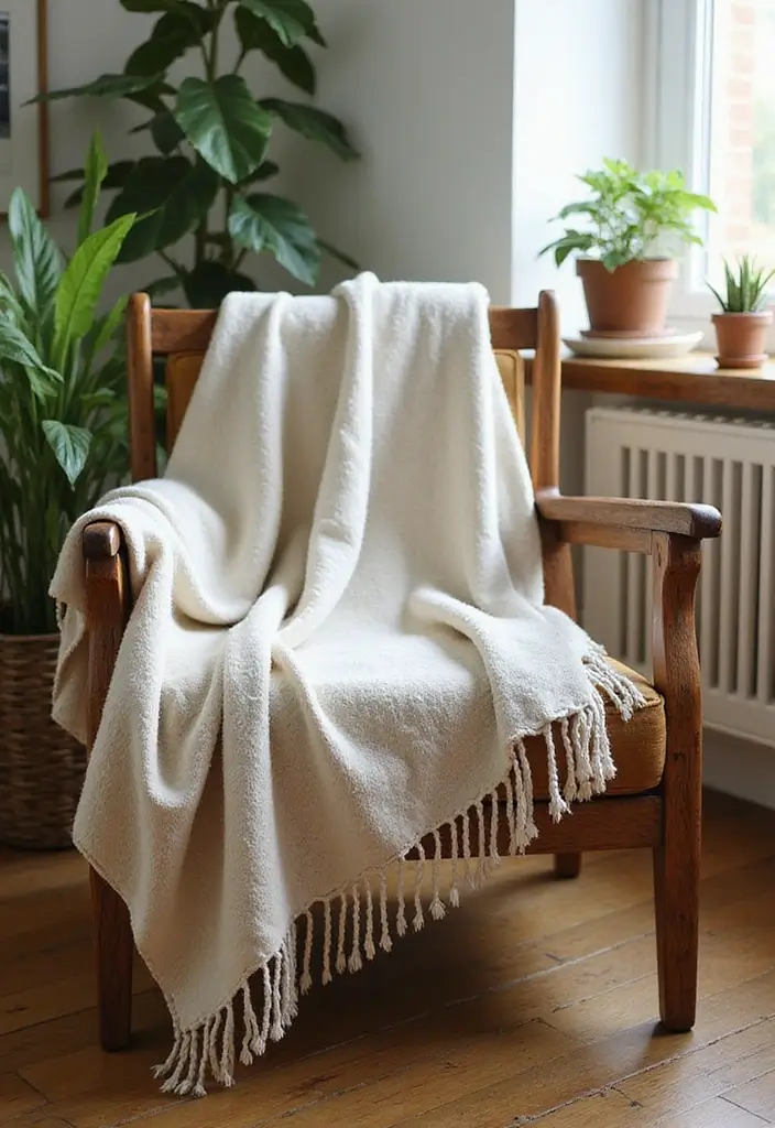 27 Living Room Essentials Ideas That Every Home Needs - 3. Organic Cotton Throws
