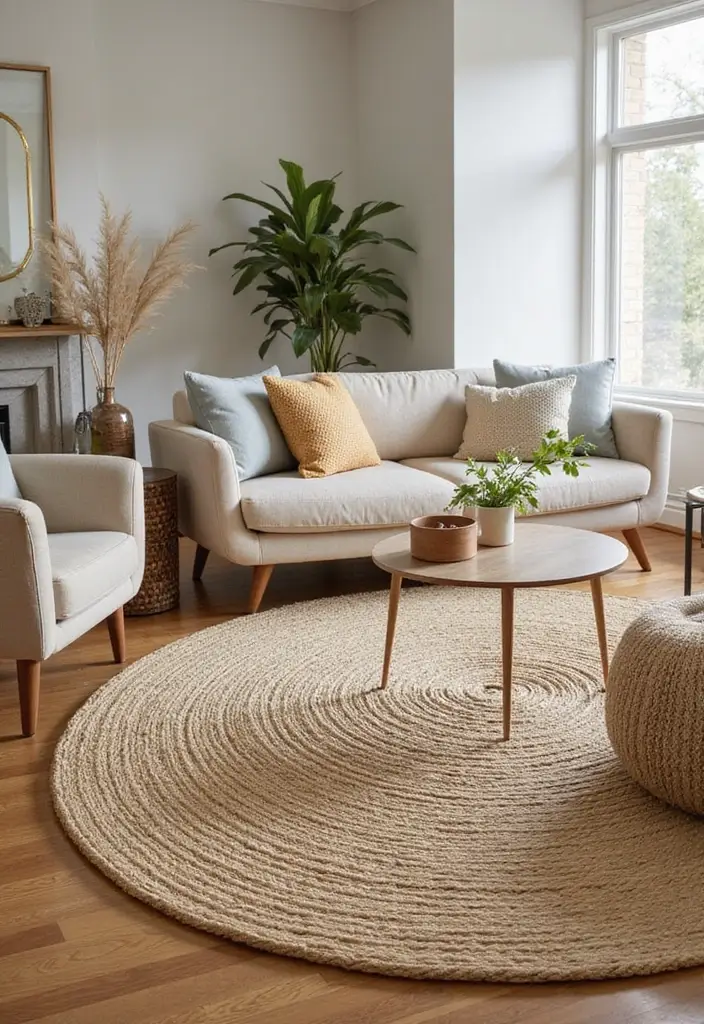 27 Living Room Essentials Ideas That Every Home Needs - 4. Sustainable Rugs