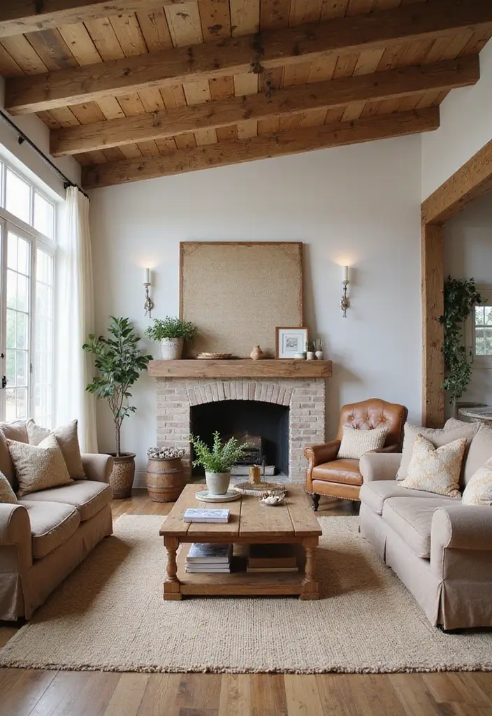 27 Living Room Idea Bloxburg Designs That Feel Cozy and Creative - 14. Farmhouse Chic