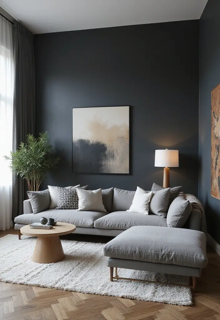 27 Living Room Idea Bloxburg Designs That Feel Cozy and Creative - 21. Sophisticated Monochrome