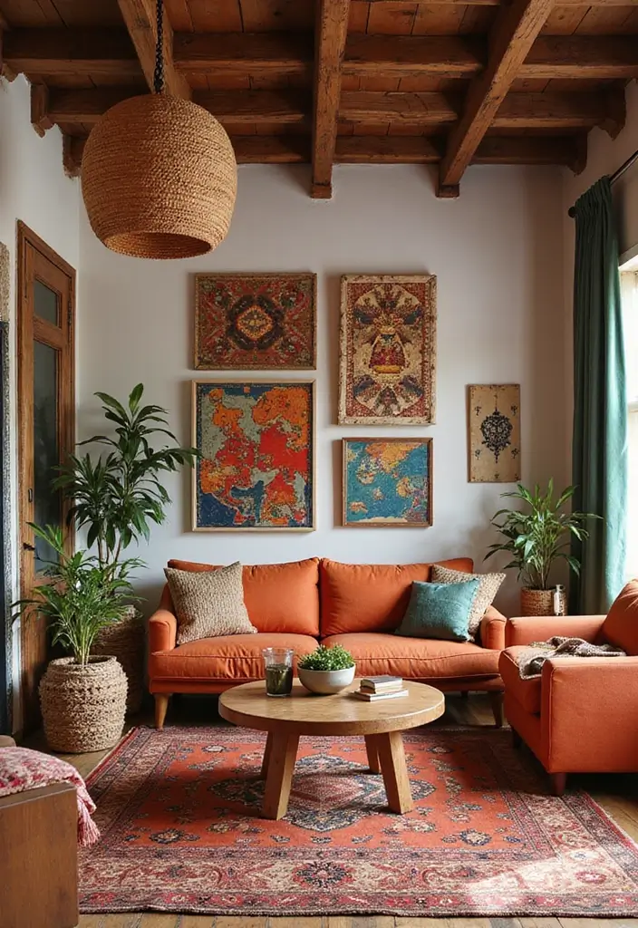 27 Living Room Idea Bloxburg Designs That Feel Cozy and Creative - 23. Global Inspiration