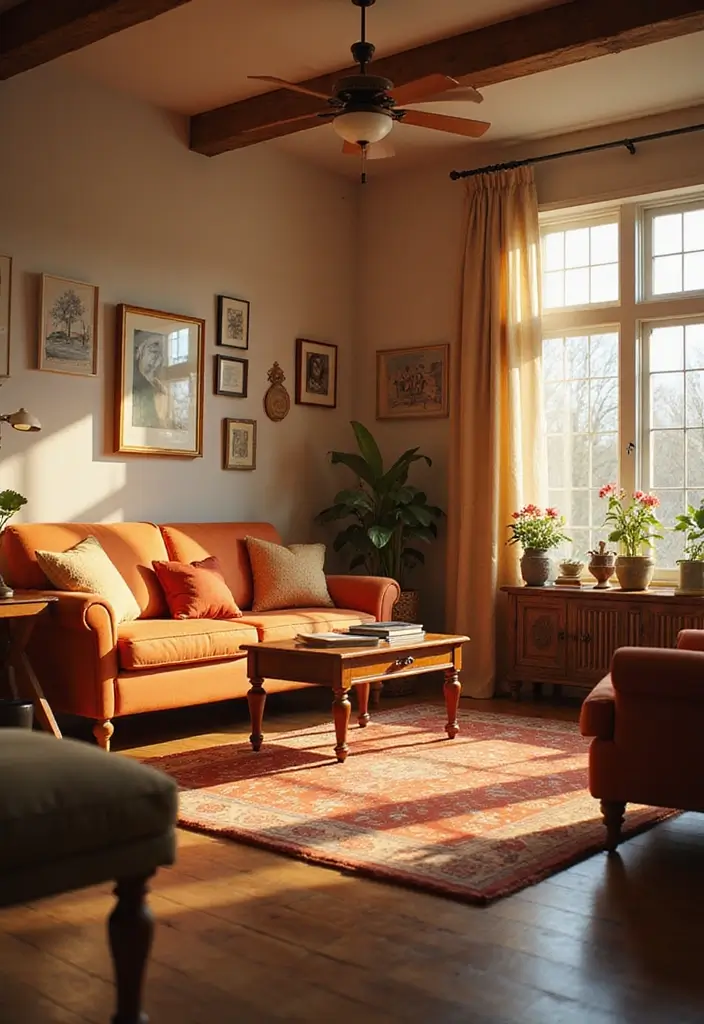 27 Living Room Idea Bloxburg Designs That Feel Cozy and Creative - 24. Nostalgic Charm