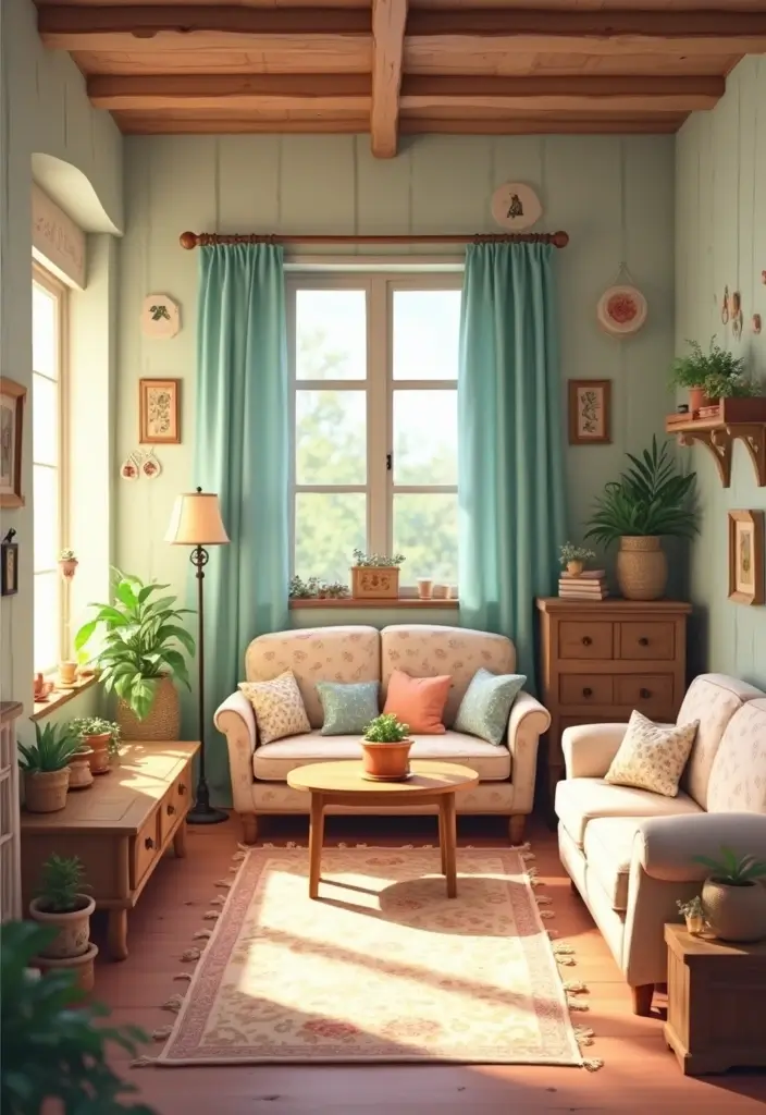 27 Living Room Idea Bloxburg Designs That Feel Cozy and Creative - 4. Cottage Charm