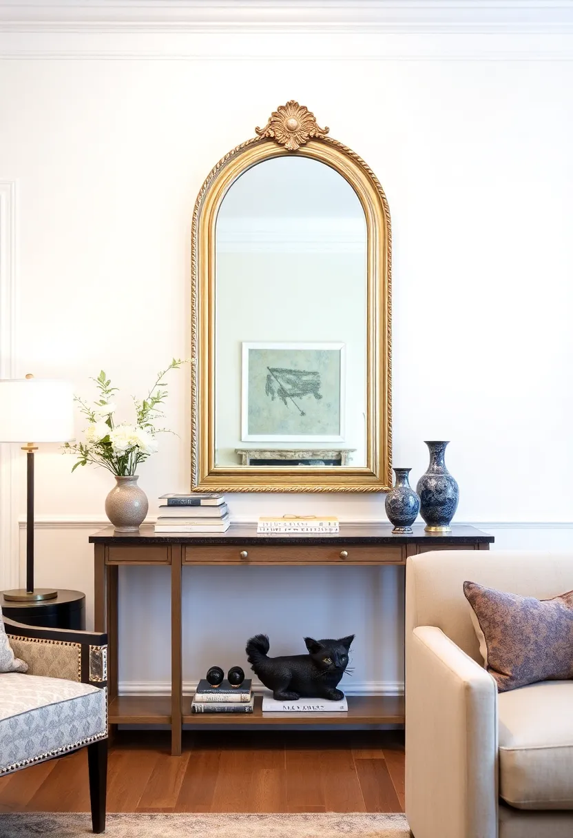 27 Mirrors Living Room Ideas That Reflect Style and Light - 13. Arched Mirrors