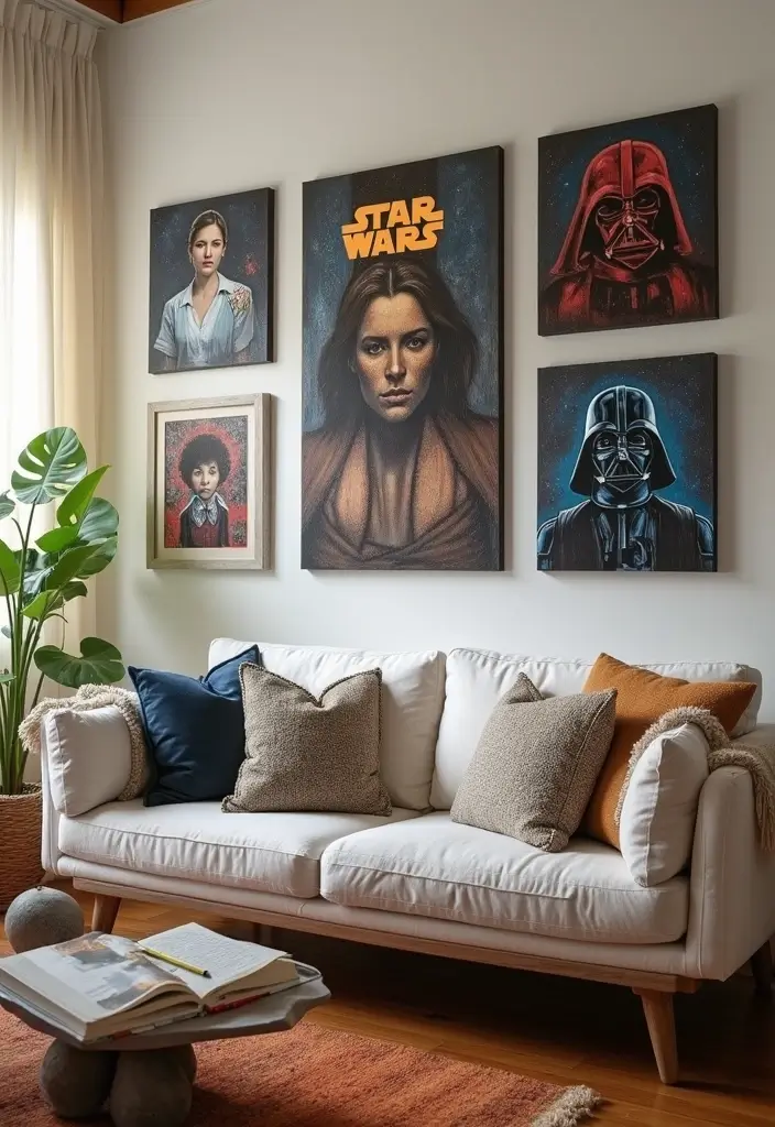 27 Star Wars Living Room Ideas That Feel Futuristic and Fun - 14. DIY Star Wars Decor