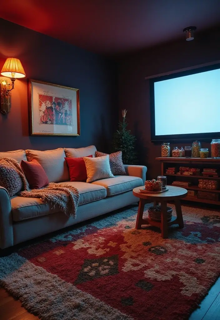 27 Star Wars Living Room Ideas That Feel Futuristic and Fun - 17. Movie Night Setup