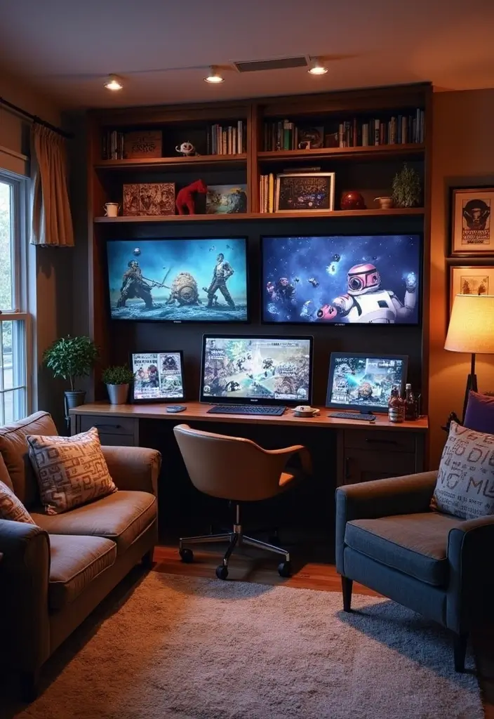 27 Star Wars Living Room Ideas That Feel Futuristic and Fun - 27. Interactive Star Wars Game Area