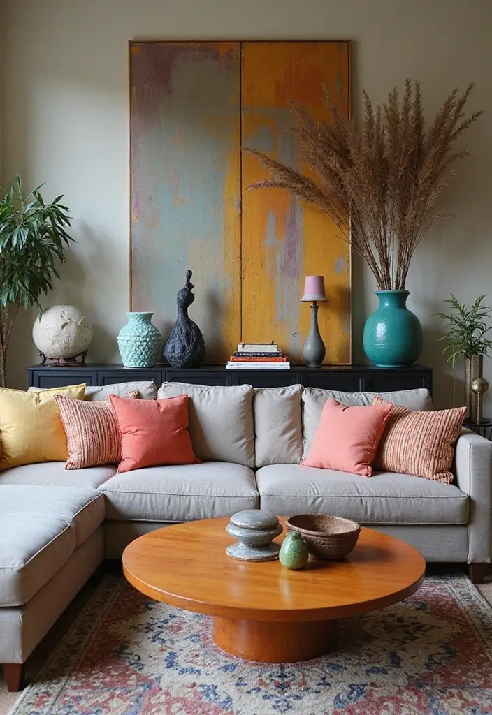 27 Toca Boca Living Room Ideas Modern Mansion That Feel Fun and Creative - 14. Bold Decorative Objects