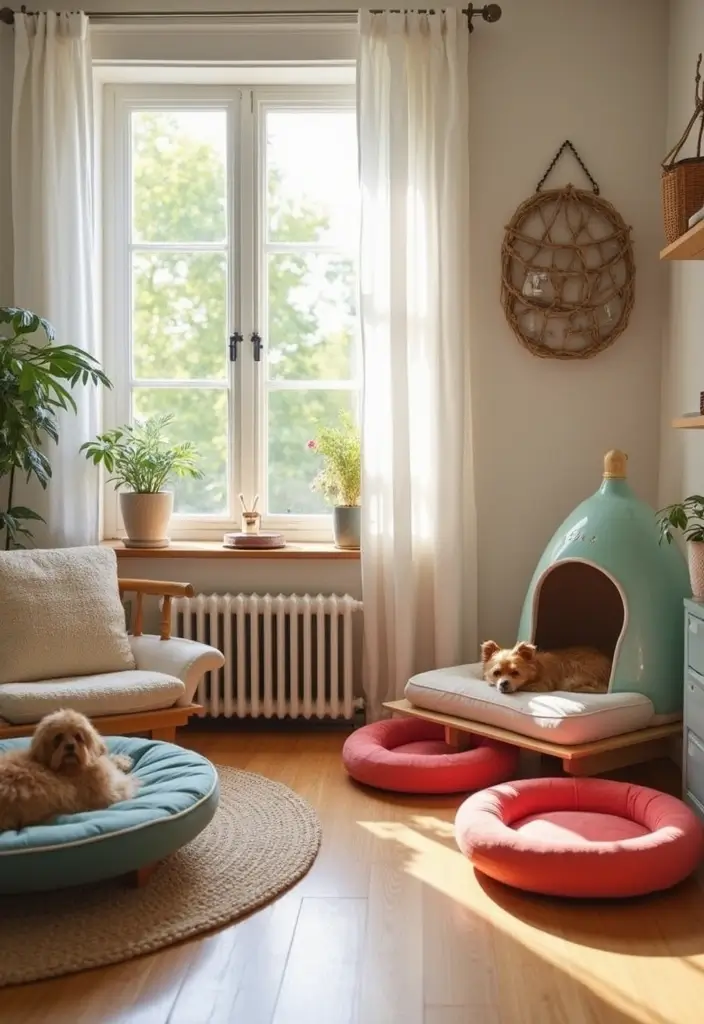 27 Toca Boca Living Room Ideas Modern Mansion That Feel Fun and Creative - 22. Fun Pet Decor