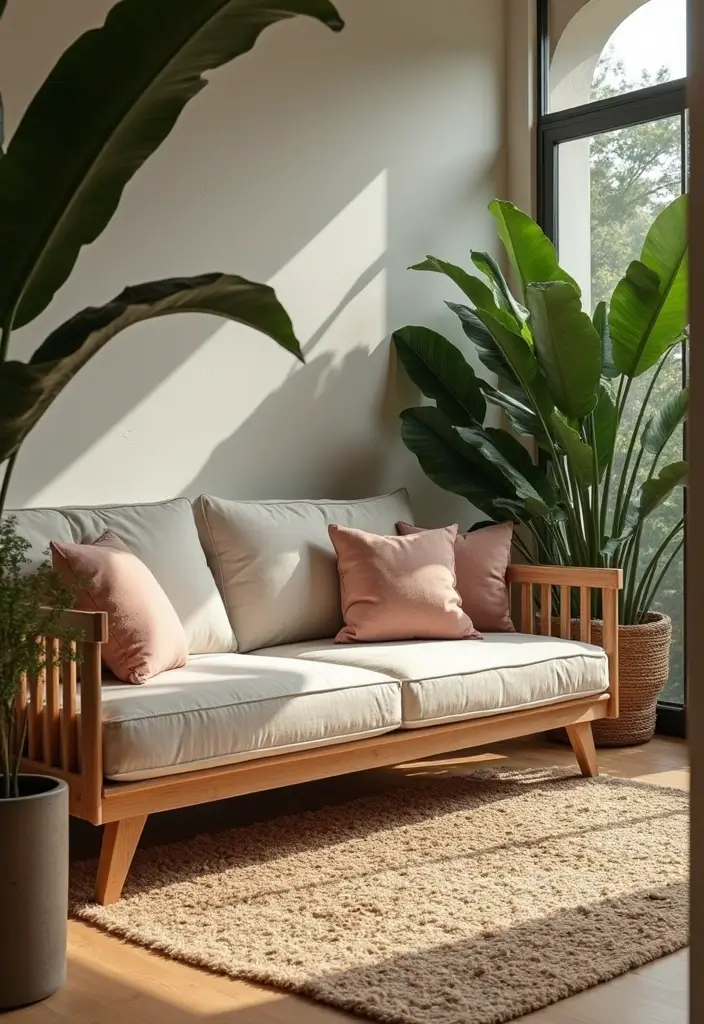 27 Tropical Living Room Ideas That Feel Bright and Relaxed - 22. Elemental Balance