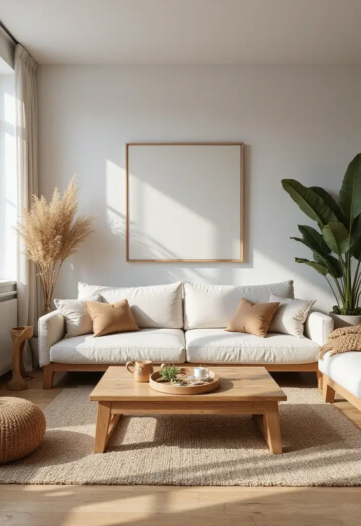 27 Tropical Living Room Ideas That Feel Bright and Relaxed - 3. Natural Wood Elements