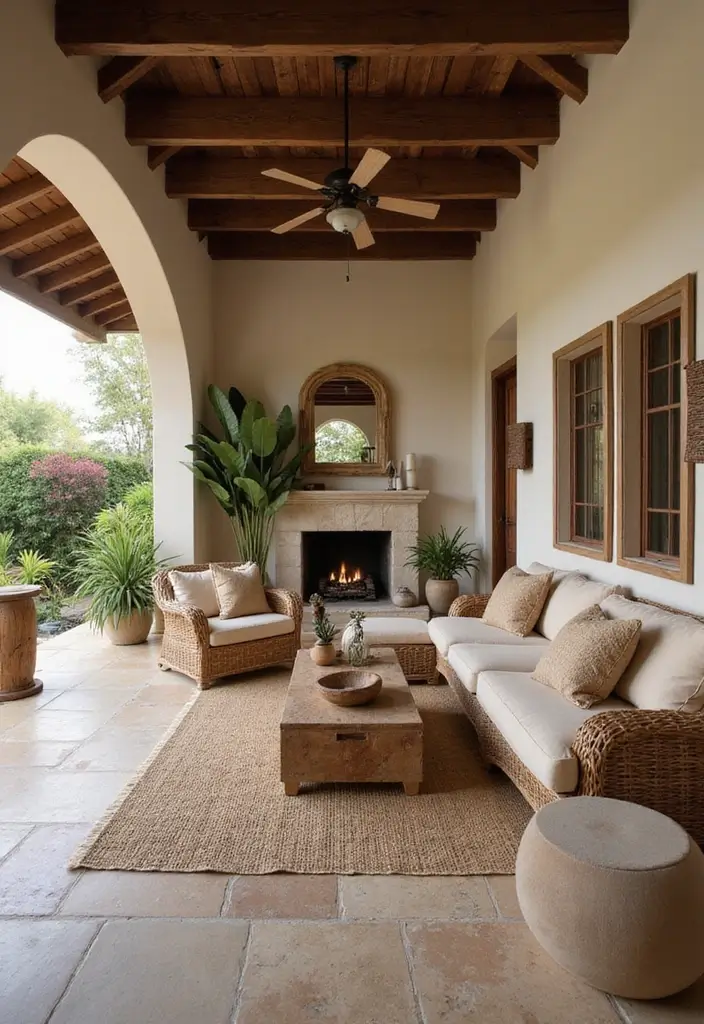 27 Villa Living Room Ideas That Feel Elegant and Expansive - 2. Earthy Tones and Natural Elements