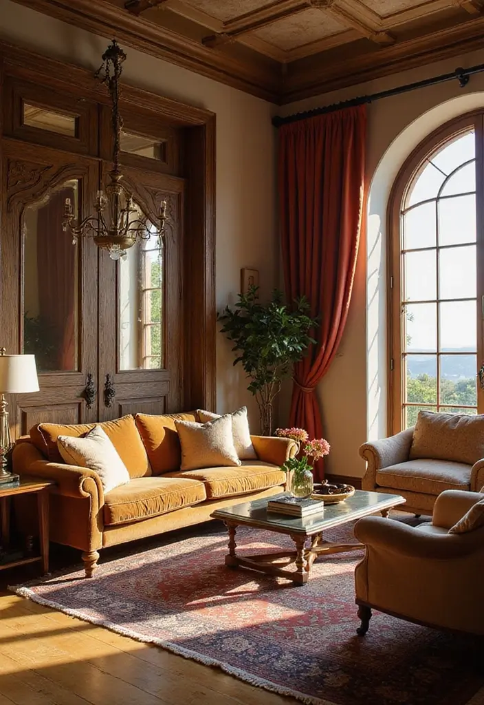27 Villa Living Room Ideas That Feel Elegant and Expansive - 5. Luxurious Fabrics and Textiles