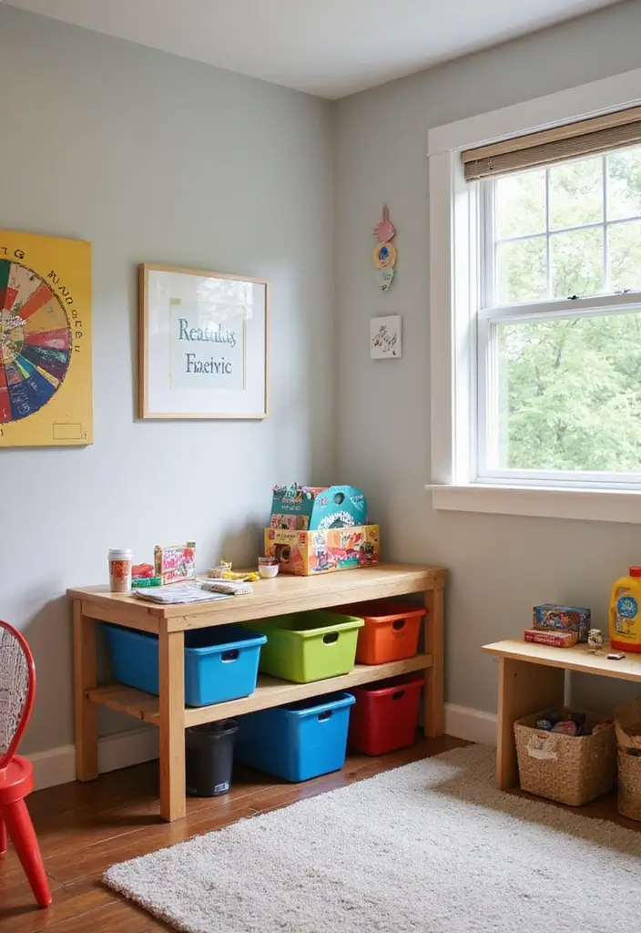 28 Basement Living Room Ideas That Feel Bright and Functional - 14. Functional Play Areas for Kids