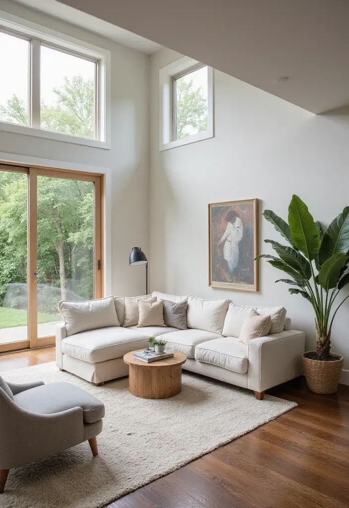 28 Basement Living Room Ideas That Feel Bright and Functional - 18. Incorporating Natural Light