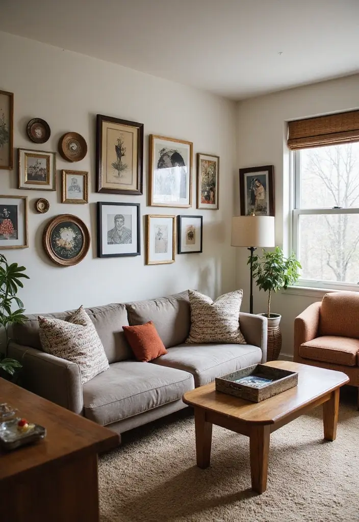 28 Basement Living Room Ideas That Feel Bright and Functional - 9. Personalized Decor