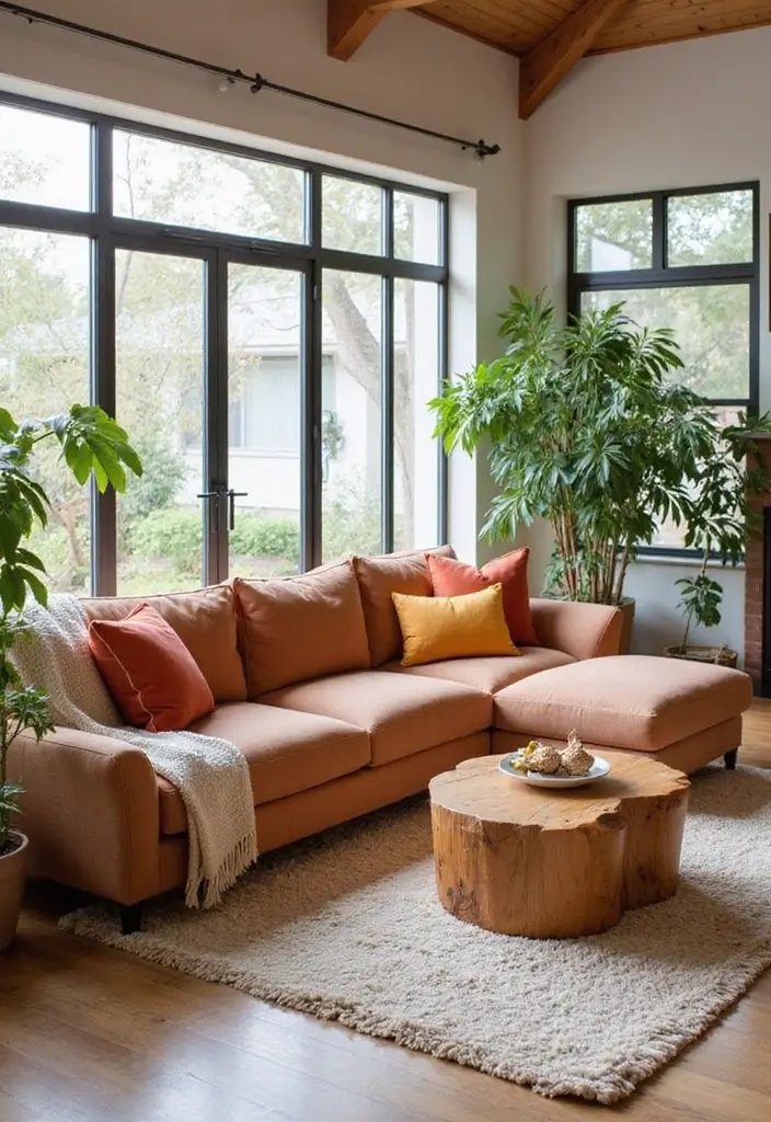 28 Couch Designs for Living Room Ideas That Combine Comfort and Style - 1. Organic Cotton Sectional Sofa