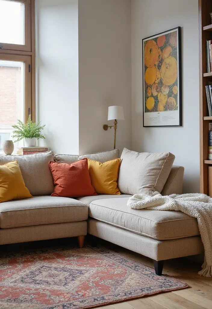 28 Couch Designs for Living Room Ideas That Combine Comfort and Style - 16. Upholstered Corner Sofa