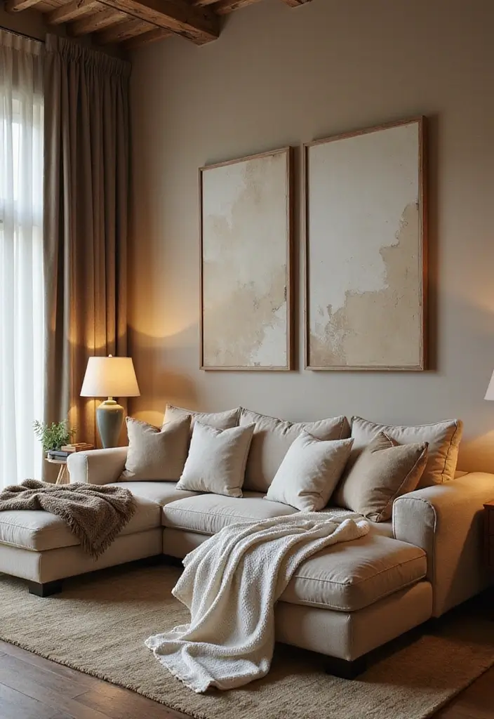 28 Couch Designs for Living Room Ideas That Combine Comfort and Style - 26. Oversized Sofa for Ultimate Comfort