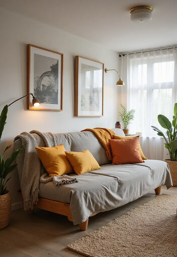 28 Couch Designs for Living Room Ideas That Combine Comfort and Style - 6. Futon Sofa for Versatility