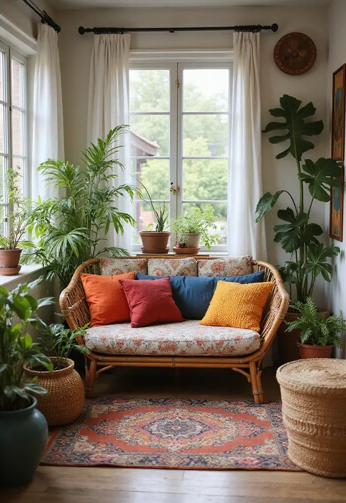 28 Couch Designs for Living Room Ideas That Combine Comfort and Style - 9. Rattan and Wicker Sofa