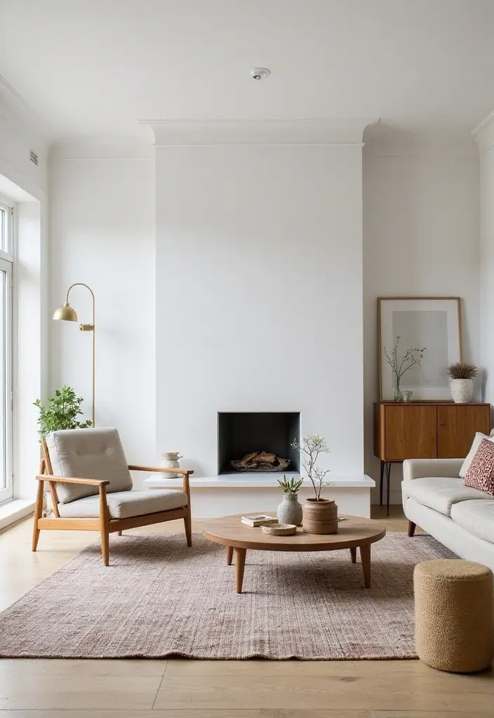 28 Family Living Room Ideas That Feel Warm and Functional - 24. Embrace Minimalism for a Clean Look