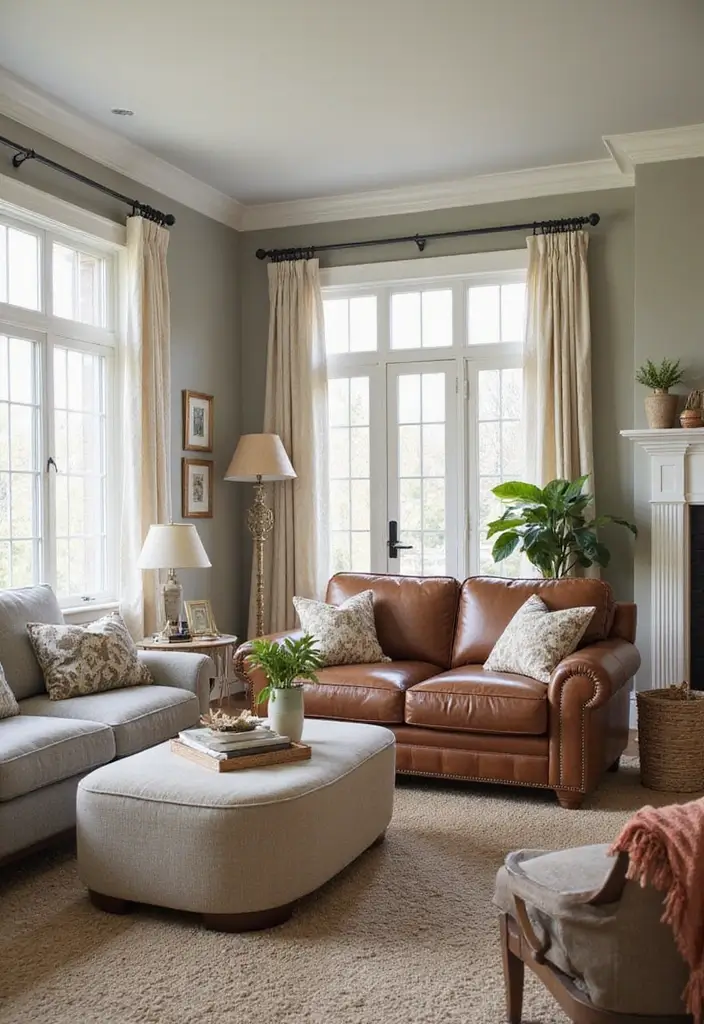 28 Family Living Room Ideas That Feel Warm and Functional - 5. Family-Friendly Fabrics