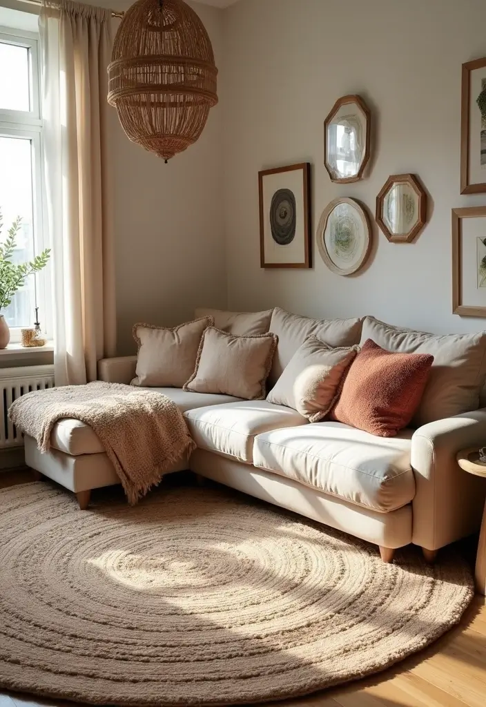 28 Florida Living Room Ideas That Feel Breezy and Coastal - 13. Layered Rugs