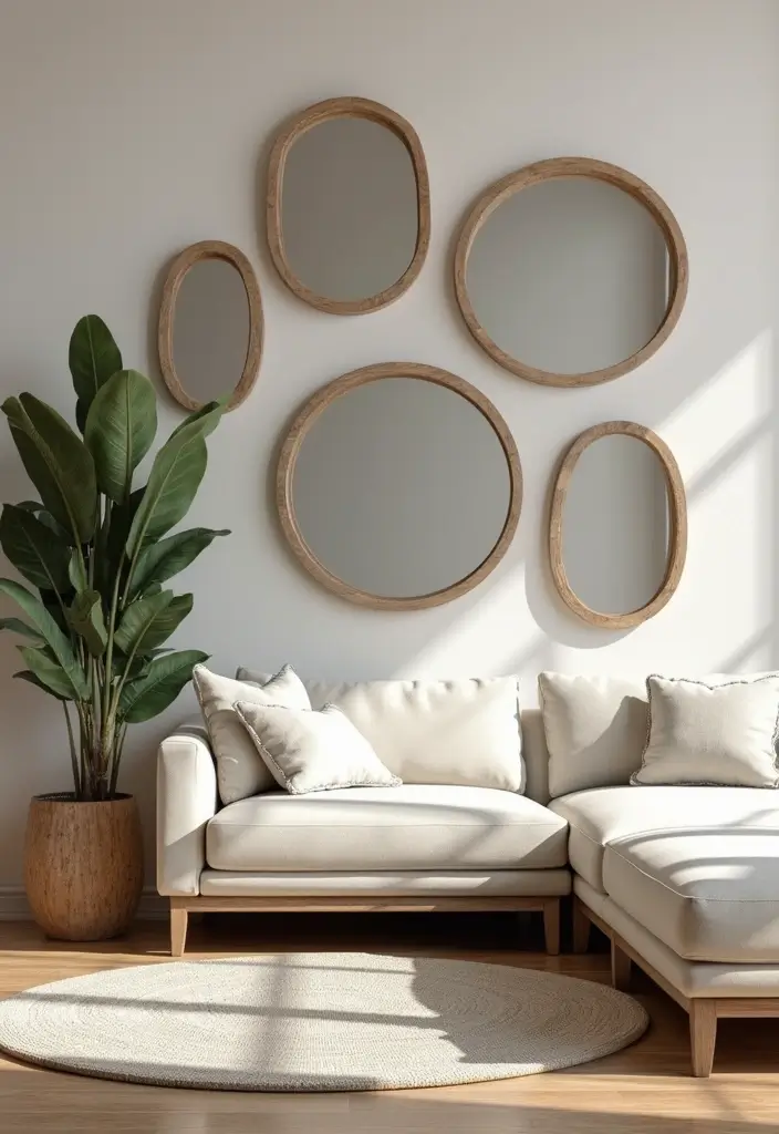 28 Florida Living Room Ideas That Feel Breezy and Coastal - 15. Use Mirrors