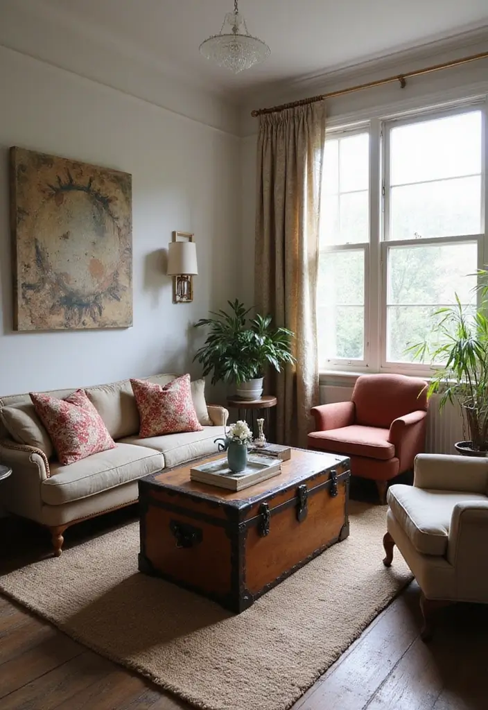 28 Florida Living Room Ideas That Feel Breezy and Coastal - 5. Vintage Finds