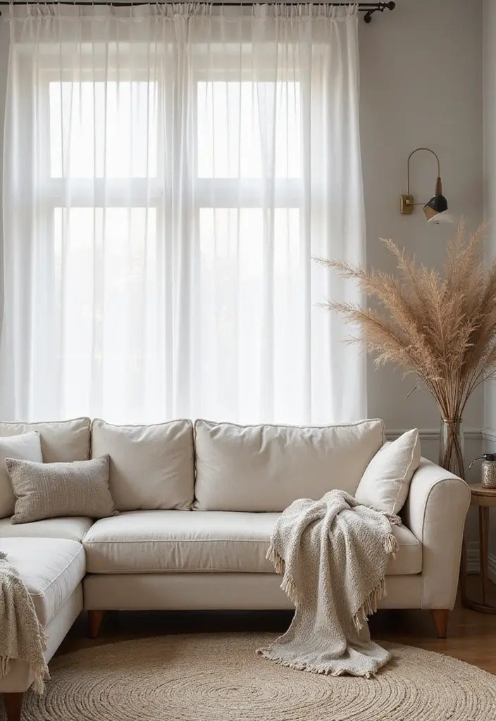 28 Florida Living Room Ideas That Feel Breezy and Coastal - 6. Light and Airy Fabrics