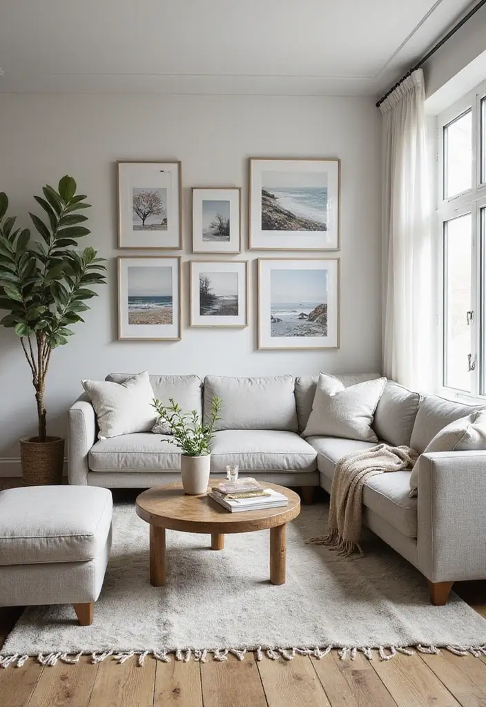 28 Florida Living Room Ideas That Feel Breezy and Coastal - 7. Coastal Artwork