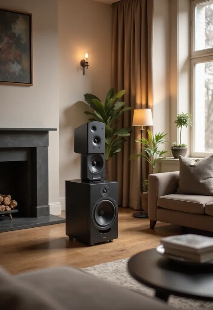 28 Living Room Essentials List for a Cozy and Functional Space - 16. Ambient Sound System