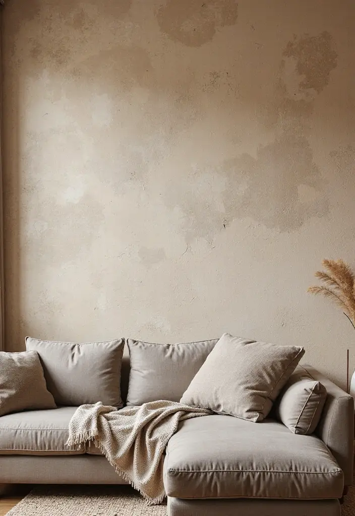 28 Living Room Essentials List for a Cozy and Functional Space - 24. Natural Wall Finishes