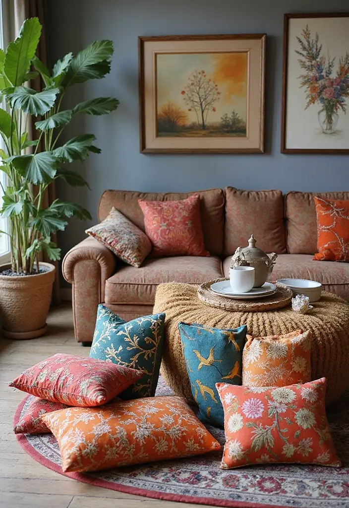 28 Living Room Essentials List for a Cozy and Functional Space - 26. Decorative Recycled Fabrics