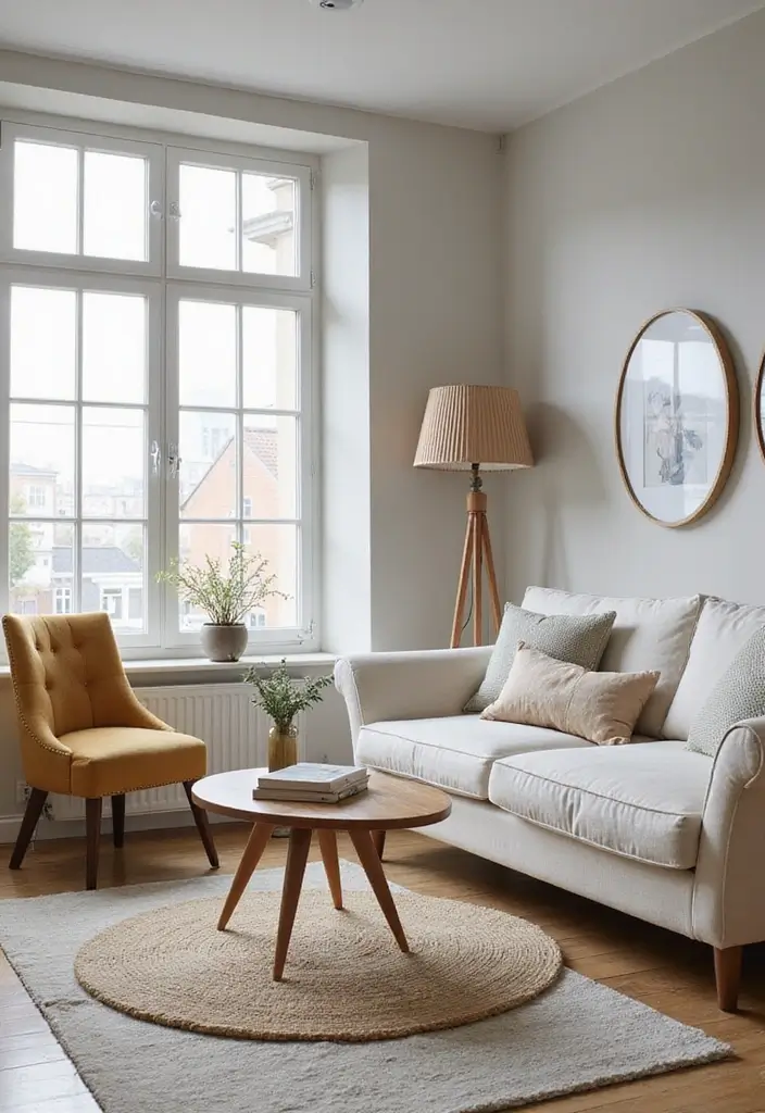 28 Living Room Plans with Dimensions Ideas That Help Maximize Layout - 1. Corner Sofa Arrangement (12' x 10')