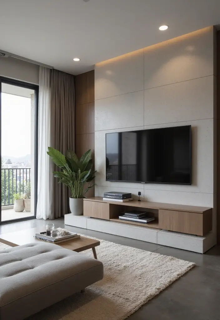 28 Living Room Plans with Dimensions Ideas That Help Maximize Layout - 16. Integrated Technology (15' x 12')