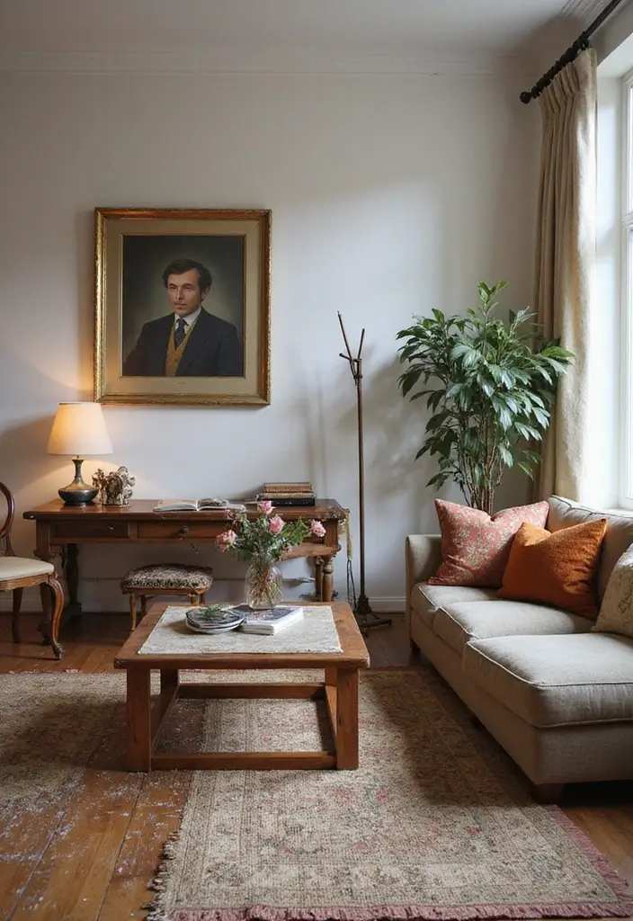 28 Living Room Plans with Dimensions Ideas That Help Maximize Layout - 22. Eclectic Mix of Styles (14' x 11')