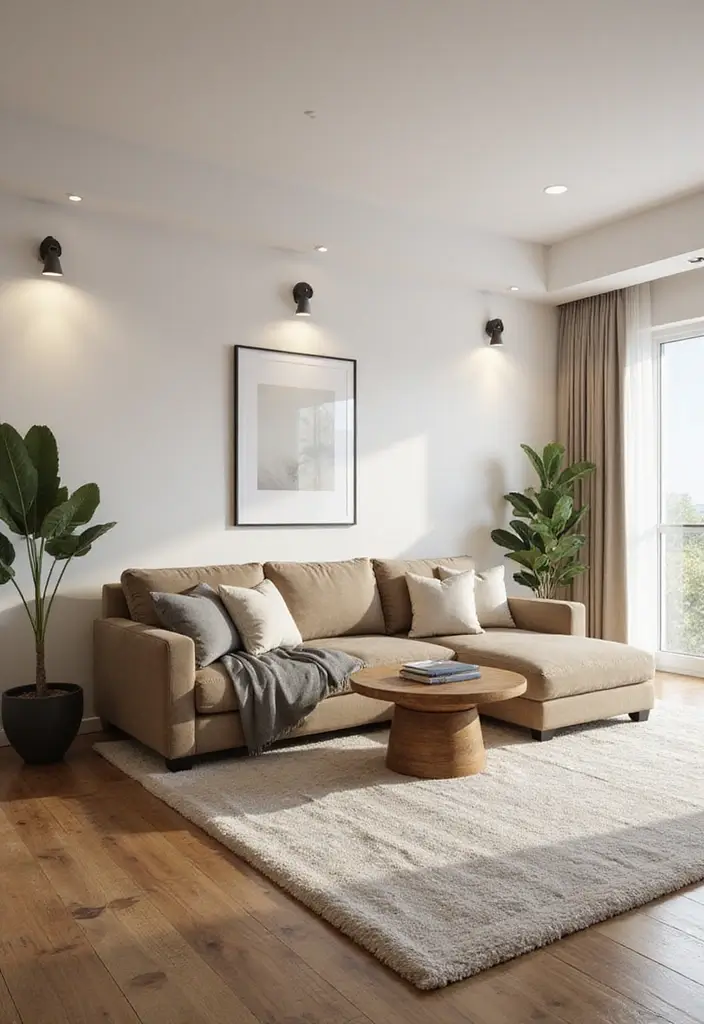 28 Living Room Plans with Dimensions Ideas That Help Maximize Layout - 5. Floating Furniture Layout (16' x 10')