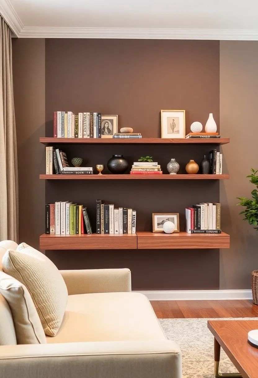 28 Living Room Shelves Decor Ideas That Add Personality and Function - 18. Decorative Bookshelf