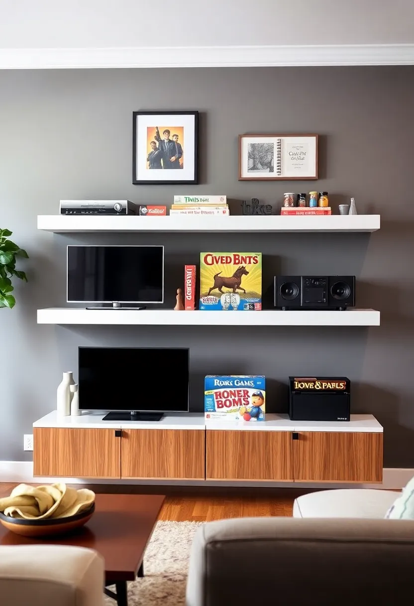 28 Living Room Shelves Decor Ideas That Add Personality and Function - 23. Shelves with a Purpose