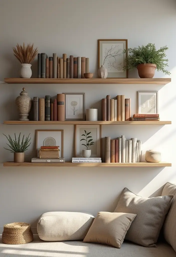 28 Living Room Shelves Decor Ideas That Add Personality and Function - 3. Cozy Reading Nook